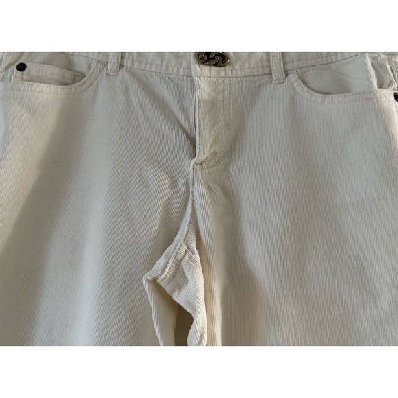 MICHAEL KORS Corduroy Jeans Size 4 Cream - Picture 4 of 15